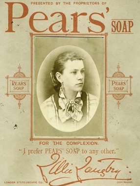 Lillie Langtry endorses Pears Soap
