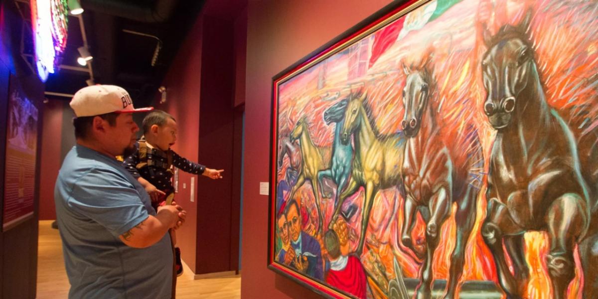 Visitors at the National Museum of Mexican Art