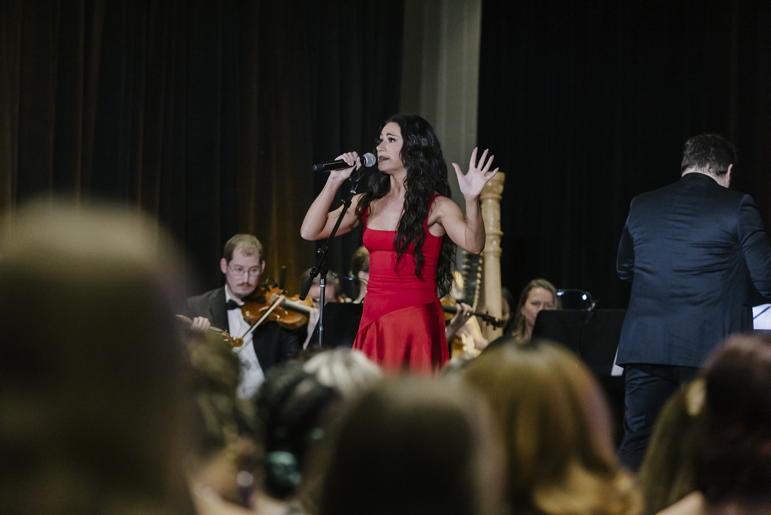 Broadway's Samantha Pauly performs