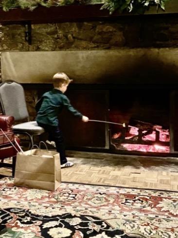 S'mores by the fire