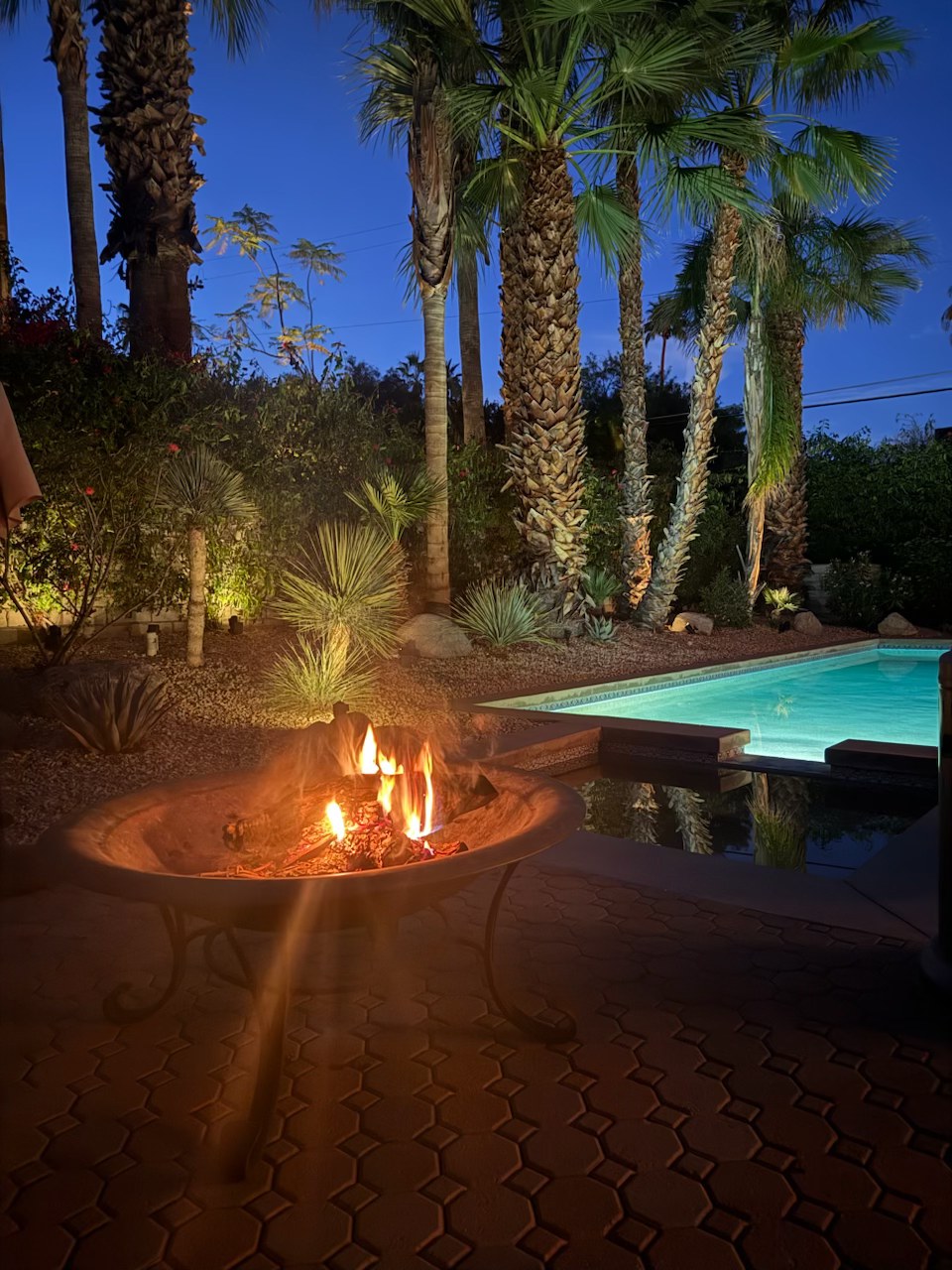 Casa Verde at night