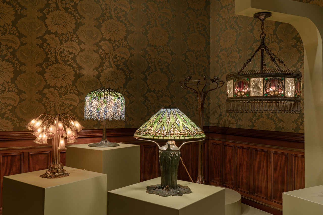 Tiffany lamp at the Driehaus Museum