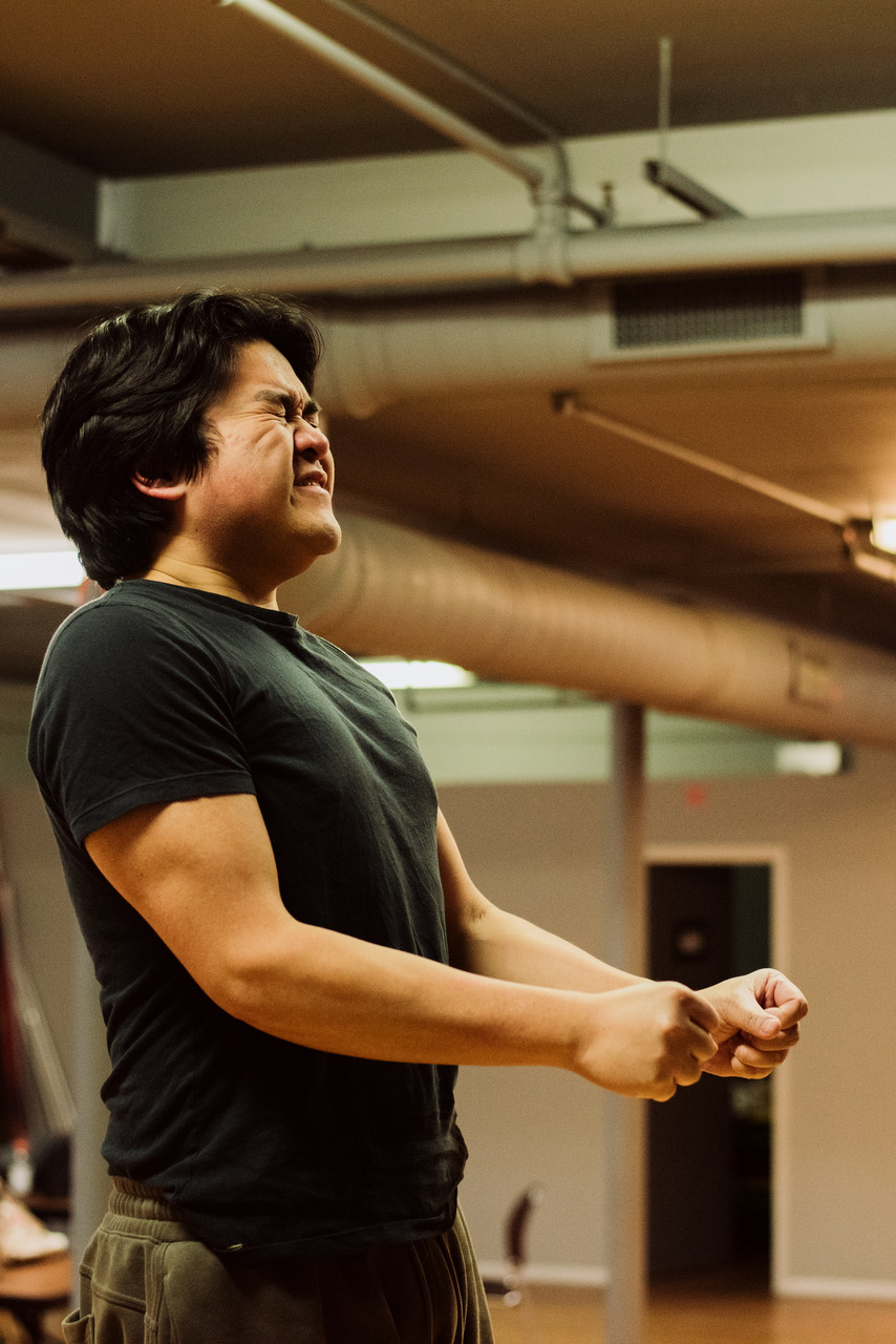 Rich Lazatin in rehearsal