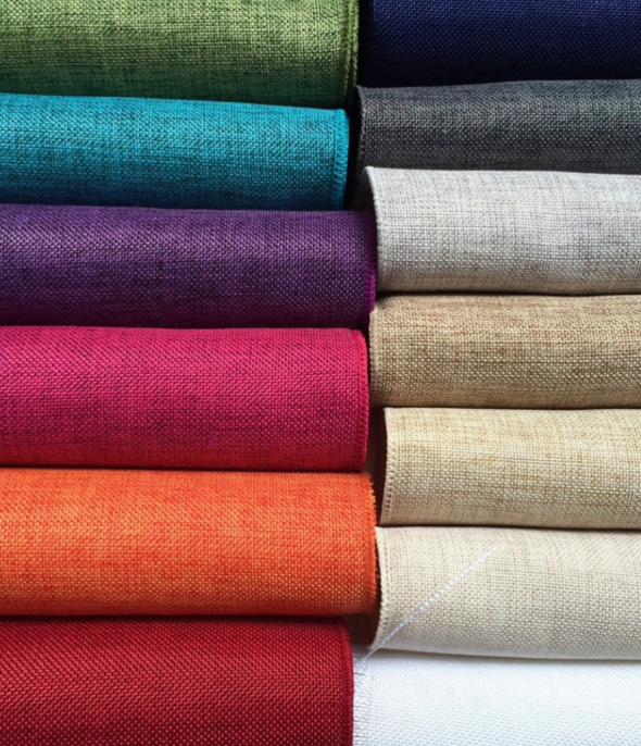 The texture and feel of linen fabric