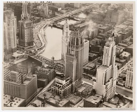 Chicago from above, circa 1920