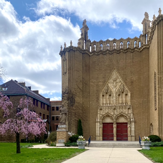 The Entrance Piazza at St. Thomas the Apostle Church