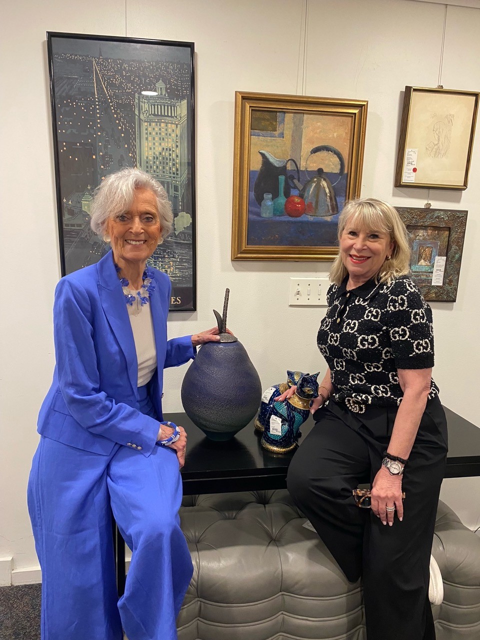 Biba Roesch and Mia Cohen at the North Shore Exchange