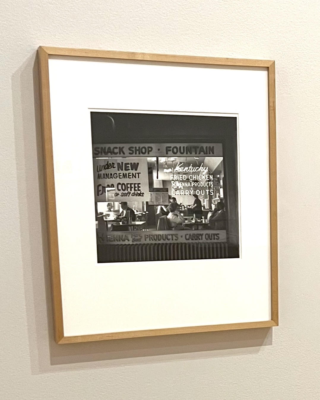 A view of a photograph by Vivian Maier, Chicago, IL, 1962