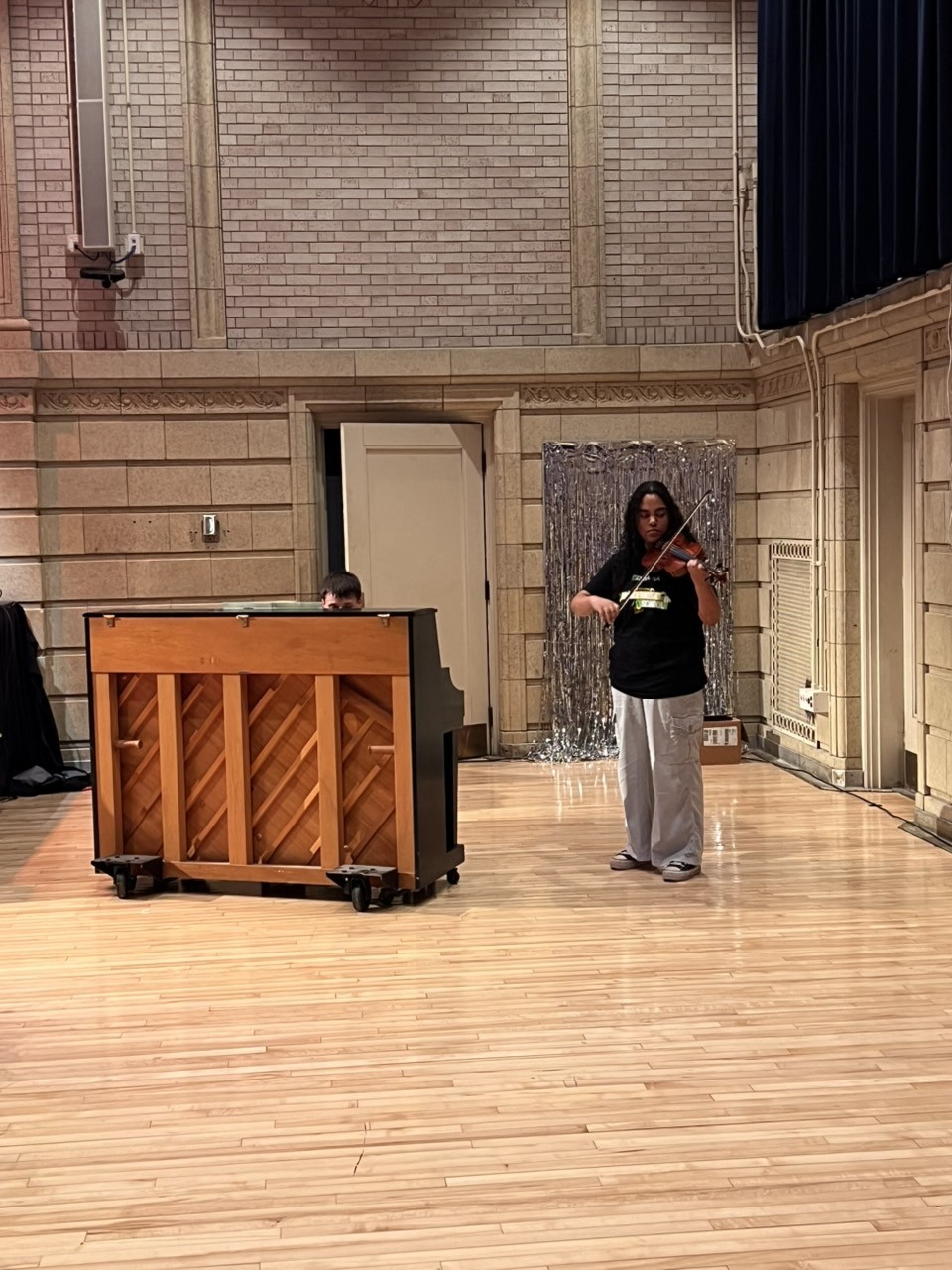 Ravinia Music School student at the piano